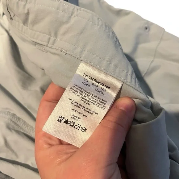 Columbia PFG Women 14 Gray Blue Cargo Fishing Hiking Outdoor Pants‎ Lightweight - Picture 4 of 12